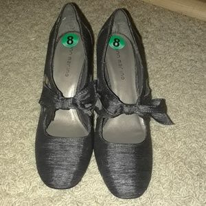 Grey high heels size 8